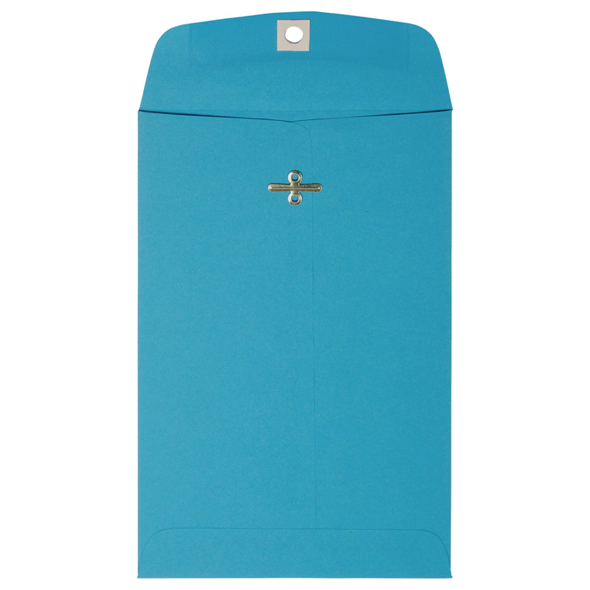 JAM Paper 6" x 9" Blue Open End Catalog Recycled Envelopes
